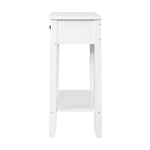 Artiss Bedside Table 1 Drawer with Shelf - BOWIE White FURNI-P-BSIDE-1D1S-WH