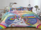 Unicorn Rainbow Sorrento Charm Quilt / Doona / Duvet Cover set V745-AQ043732E3