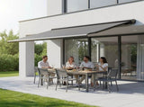 5.5m x 3.0m Retractable Folding Arm Awning Heavy Duty Full Cassette Motorised V63-835941