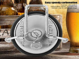Homebrew Cornelius Style Keg Carbonation Keg Lid with 0.5 Micron Diffusion Stone V1294-YM0727-JY12331