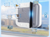 Magnetic Double Sided Window Cleaner for 20-35mm Double Glazed Glass High Rise Safety Wiper Tool V888-ELOSUNG41046