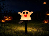 Halloween Solar Pathway Lights Set, 3 Spooky Designs Including Pumpkin with Witch Hat, Cute Ghost, V1341-ZY-NXU5E5RY-GHOST-3PCS