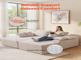 210 cm Oversized Double Chaise Lounge, Corduroy Fabric Sectional Sofa, Cozy Deep Seat Loveseat Sofa V952-CGBYSRSFYSS8Y3HFQ001V0