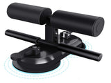 Sit Up Bar Floor, Portable Sit Up Exercise Equipment with 2 Strong Suction Cups and Adjustable Foot V1192-AZ-W-11530