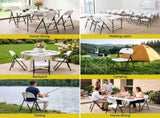Gardeon 4PC Outdoor Dining Chairs PP Folding Chair Patio Garden Furniture White ODF-CHAIR-PPFD-WH-4X
