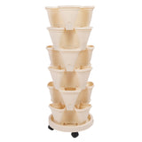 Stackable Flower Pot Multi Layer Waterproofing Space Saving Stable Vertical Garden Planter for Home V1294-YM0901-3111250073711