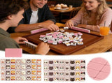 Mahjong Tile Game Set, Portable Travel Board Games for Adults & Family Gift, Classic Strategic V1366-AZ2-W-16703