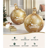 Jingle Jollys Christmas Inflatable Ball Bauble 60cm Outdoor Decoration Gold XMAS-INF-BAUBLE-GOLD