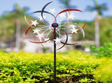 Tall Wind Spinners Outdoor Metal Large, Red White and Blue Wind Spinners for Yard and Garden Outside V1192-AZ-W-12078