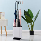 Umbrella Stand Removable Water Tray Convenient Umbrella Storage Rack for Hotel Lobby Black V1294-YM0716-3117220148411