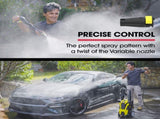 JET-USA RX540s Electric High Pressure Washer, 2900PSI 2 Nozzles, Brush Head, Deck Cleaner, Detergent V219-PRWELEJT40HA