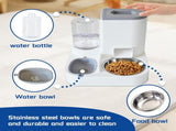 Automatic Pet Feeder and Water Bowl for Dogs and Cats - Grey - 1 Piece V1258-DP02-BOL-552