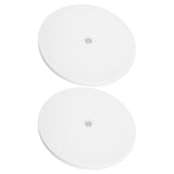 2Pcs Planter Rotating Base White Turntable Wheel for DIY Gardening Use V1369-AZ3-W-20735