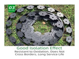 Black L-Shape PE Landscape Edging Roll Kit - Anti-Root Lawn & Garden Divider V888-ELOSUNG39911