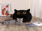 Black White bed,-shaped bed, furniture, hideaway, pet comfort, cave bed, cozy V1347-135-WHI-40472