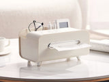 Desktop Tissue Box Multifunction Tissue Storage Dispenser with Phone Holder Remote Control Organizer V1294-YM0710-3117230308311