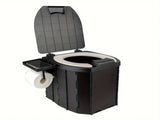 Portable folding toilets with PU seat cushions and portable toilets with covers, suitable for RVS, V1105-YACS-001