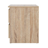 Artiss Bedside Table 2 Drawers - PEPE Oak FURNI-E-PURE-WD