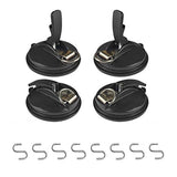 4Pcs Heavy Duty Suction Cup Anchor Strong Suction Cups with Hooks for Fixing Car Awnings, Smoothing V1369-AZ3-W-11672