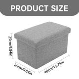 Storage Containers with Lids Ottoman Storage Box Folding Storage Ottoman Seat Chest Footstool Ideal V1192-AZ-W-27827