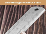 50cm Straight Ruler Car Mount Defense Ruler Stainless Steel Thickened Measurement Tool Straight V1192-AZ-W-23337