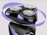 Men's Electric Rotary Shaver, Wet & Dry Beard Trimmer, Body Grooming Razor V1263-JX-4017