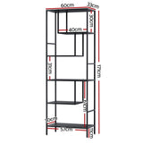 Artiss Bookshelf 5 Tiers RHYS Black FUR-S-DSHELF-01-BK