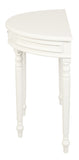 Turn Leg Half Round Sofa Table V199-T28WH