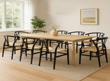 Levede 8x Dining Chairs Wooden Hans Black CH1041-2-BKX4