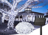 Solar String Lights Outdoor Waterproof, LED Outdoor Light Solar Fairy Lights with 8 Lighting V1107-124-53151-WHT4