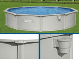 Bestway Swimming Pool Steel Frame Round Pool Set 457cm w/ Filter Ladder 17430L BW-POOL-R-460-56385