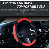 Car Steering Wheel Covers Wrap Microfiber Soft Anti-Slip Auto Steering Wheel Cover Protector V1188-MS-227-1662