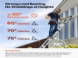 3.8m Telescoping Ladder, Aluminum Lightweight Multi-Purpose Collapsible Extension, One-Touch V952-SSLTNLSLKJBF2VP1Z001V0