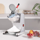 Ices Machine, 220lbs Per Hour Electric Snow Cone Maker with 4 Blades, 300W Electric Ice V952-SBJBXS220300WSNSVV3