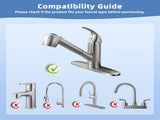 Pull Out Sink Sprayer Head Replacement, 2 Function Kitchen Sink Faucet Head, G1/2 or 13/16 Inch V1258-DP02-C-800