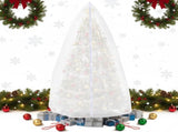 9.84 ft Upright Christmas Tree Storage Bag White Extra Large Jumbo Removal Disposal with Zipper V1259-DP01-A-1181