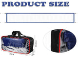 Portable Pool Volleyball Net for Beach and Water Sports, High Strength Mesh with Tension Adjustment, V1192-AZ-W-24233