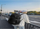 Black Unisex Travel Bag with Utility Buckles and Wet/Dry Compartments V888-ELOSUNG26599