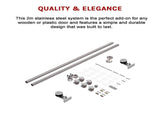 Sliding Barn Door Hardware Stainless Steel V63-827461