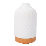 Essential Oil Diffuser Ceramic Wood Grain Aromatherapy Diffuser Scent Cool Mist Humidifier with V1294-YM0901-3113260016611