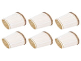 6Pcs Fabric Mesh Shade Clip Onshade Beige Golden Edge Style for E14 Chandelier Ceiling V1294-YM0523-3119210283611