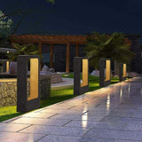 LED 7W 3000K IP65 Electrical Socket Light Post Terrace Outdoor Lighting Garden Lamp Black Warm White V1237-ZY-715-069