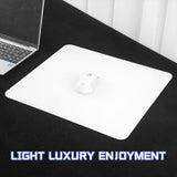 Mouse Pads for Desk,7H Tempered Glass Mousepad,White Mouse Pad,Low Surface Friction Gaming Non-Slip V1369-AZ3-W-10893
