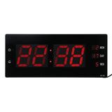 LED Calendar Clock Innovative Night Light Electronic Wall Clock for Home Office LaboratoryEU Plug V1294-YM0901-3115210104711