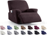 Recliner Covers, Stretch Reclining Chair Covers, Recliner Sofa Slipcovers Stripe Jacquard Recliner V1258-DP02-C-1275