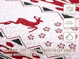 Vintage Christmas Print Queen Bedspread Set V745-MAC090218Q13U