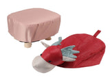 Animal Footstools Prevent Slip Cute Cartoon Giraffe Shape Soft Small Kids Stools for Home Red V1294-YM0703-3116230000311