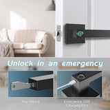 Fingerprint Door Lock Biometric Smart Handle Bedroom Hotel Warehouse Office F180B V1366-AZ2-W-15817