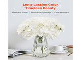 Artificial Flowers, 105 pcs Real Looking White Silk Fake Hydrangea Bulk, White Faux Bridal Shower V952-RZXQBS105PCSKMGDN001V0