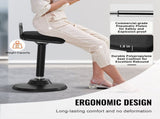 Active Chair with Handle, Height-Adjustable Wobble Chair Made of Elastic Fabric & 45 mm V952-PHZDZYXWHJGGF89KTV0